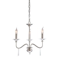 Elstead Finsbury Park Kronleuchter E14 3-Fach Poliertes Nickel