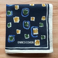 HANDKERCHIEF VINTAGE MEN'S ART GEOMETRIC SOLID POCKET SQUARE COTTON 18" B0094