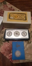 Vintage Tabletop Weather Station; Temperature, Barometer & Humidity