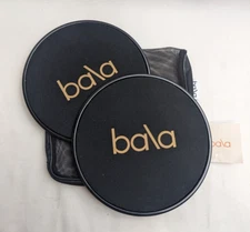 NWT Bala Black 7” Aerobic Exercise Workout Slider Discs W/ Mesh Bag NEW