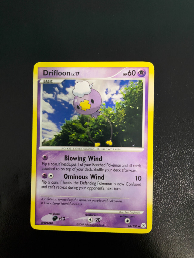 drifloon pokemon card value Drifloon 46/130 (Diamond & Pearl) - Common - 2007 - Pokemon Card