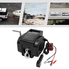 12V 2000LBS Electric Winch Portable Remote Control Trailer Winch for Boat Truck