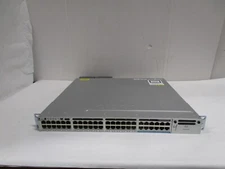 CISCO WS-C3850-12X48U-S 48 Port UPoE WITH 2 1100WAC POWER SUPPLIES USED NETWORK