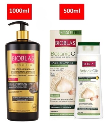 Bioblas Knoblauch Shampoo Sparset l 1000ml + 500ml