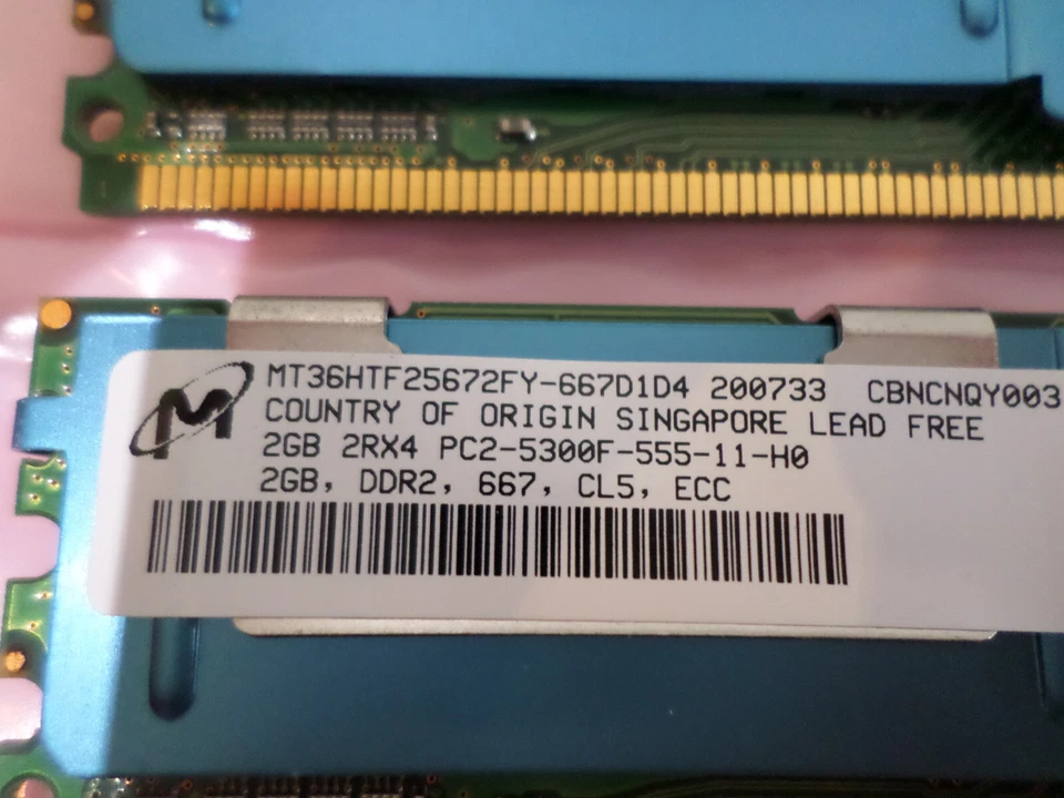 Sun Microsystems SESX2B1Z 4GB (2 x 2GB ea) T-SERIES DDR2 RAM Modules - Image 4 of 4