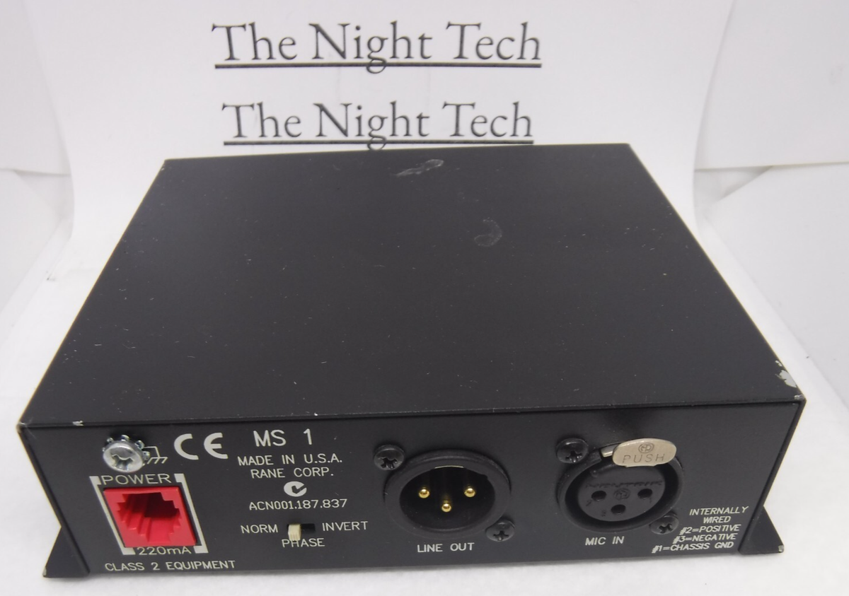 Rane Pro MS-1b マイクロホンアンプ & マイク ＆ ホルダーSET Rane Pro MS-1b マイクロホンアンプ & マイク ＆ ホルダーSET Rane Pro