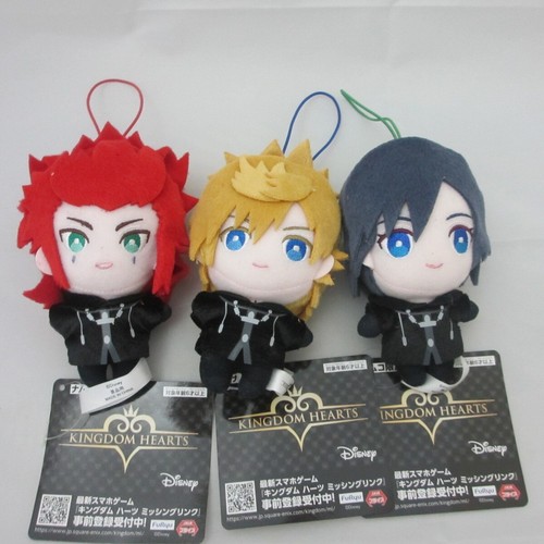 Kingdom Hearts mini Plush Doll set of 3 Roxas, Xion, Axel FuRyu from
