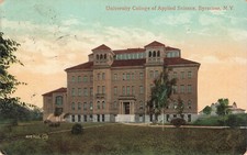 UNIVERSITY COLLEGE OF APPLIED SCIENCE POSTCARD SYRACUSE NY NEW YORK 1909