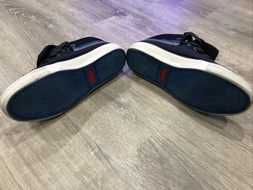 Vintage Levi’s Skateboard Shoes Zip Navy Blue Sneakers Mens Size 9 Zippers Work! - Picture 4 of 5