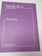 John Downey Portrait No. 3 for Flute and Piano Sheet Music Theodore Presser