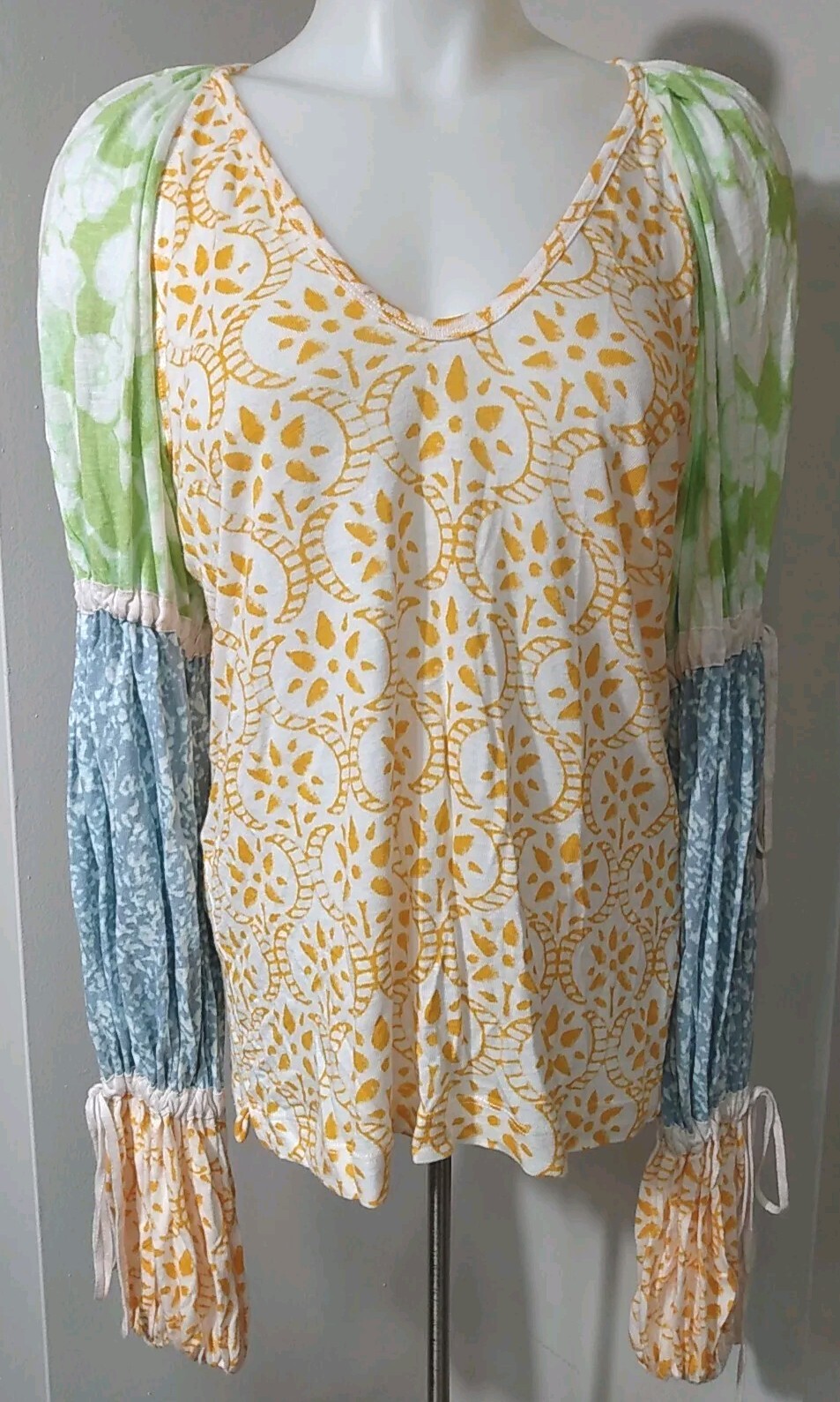 Free People Multicolor Multi Pattern Drawstring S… - image 1