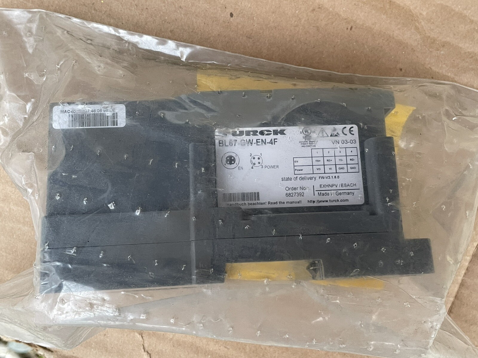 NEW TURCK BL67-GW-EN MULTIPROTOCOL INTERFACE FOR ETHERNET