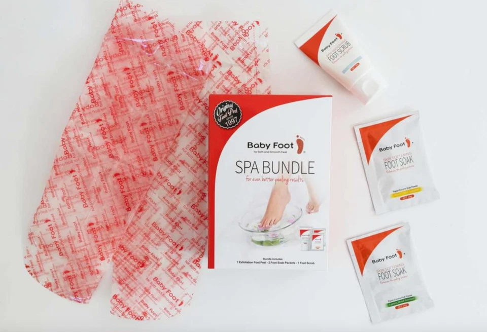 Baby Foot Spa Bundle, the Original Peel, 2 Foot Soaks & Foot Scrub EXP:09/25 - Image 3 of 4