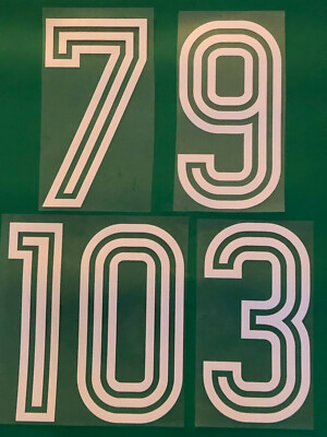 Flock number number away jersey shirt Germany 1980-82