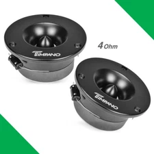 (2) 3.75" SUPER TWEETER TIMPANO 300W TPT-ST3 BLACK BULLET 4 OHMS PRO AUDIO  PAIR
