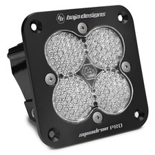 Baja Designs Black Squadron Pro Flush Mount Clear LED Work/Scene Light Pod