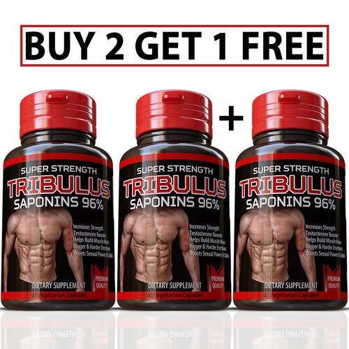 60 TRIBULUS TERRESTRIS STRONGEST EXTRACT PILLS BODY BUILD BIGGER