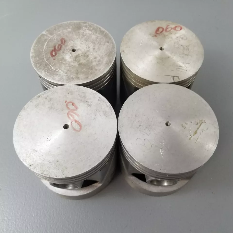 4 pistones Ford BB-6110 .060 nuevos originales de gran tamaño 1928-34 modelo A y B Cyl Foto 2 de 4