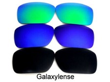 Galaxy Replacement Lens For Oakley Big Taco Sunglasses Black Blue Green Polarize