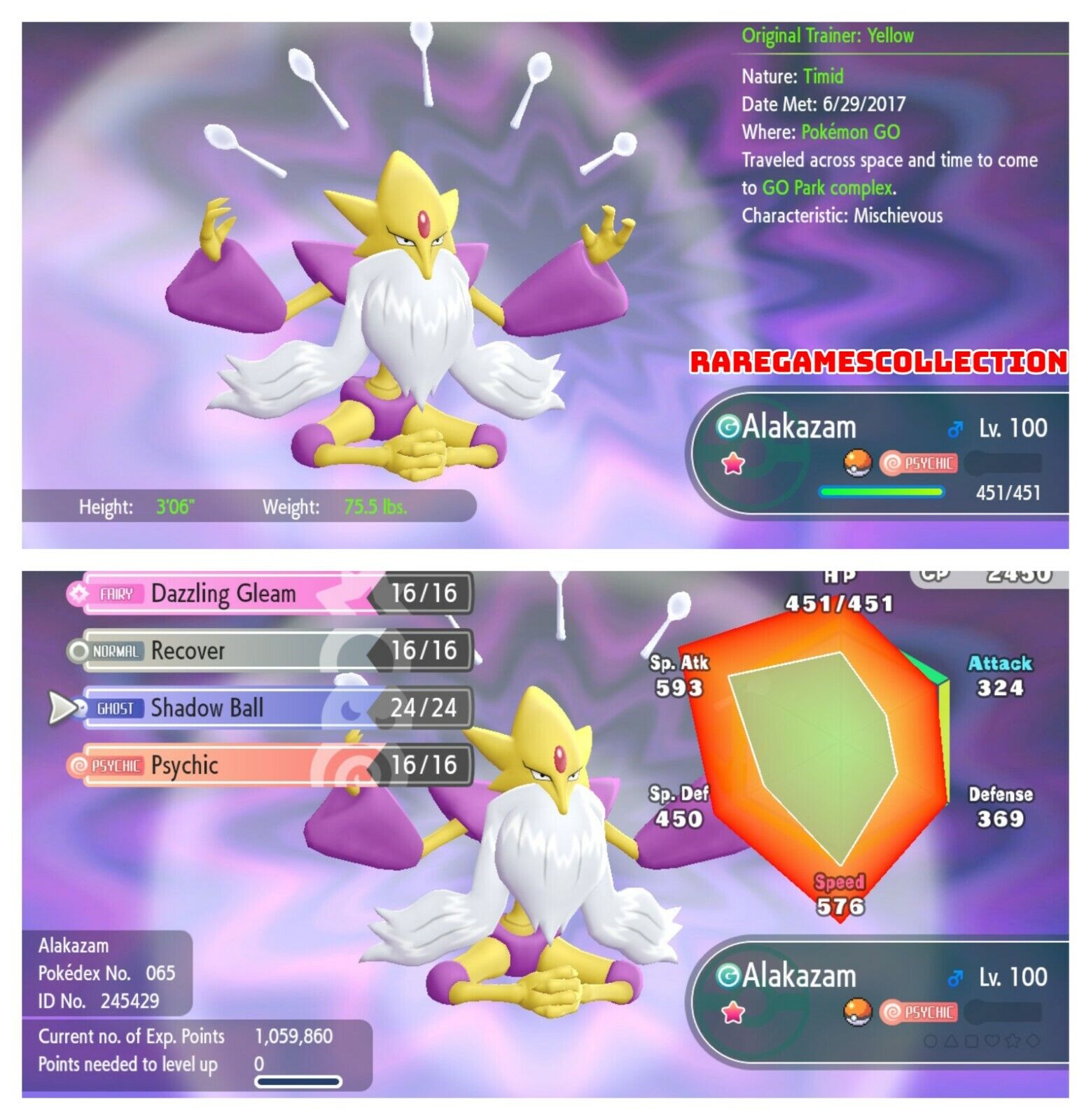 Alakazam  SHINY 6IV MEGA ALAKAZAM - Game Items - Gameflip