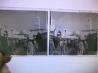 Stereoscopic plate on glass 13 x 6 cm scene of life Kairouan circa 1910