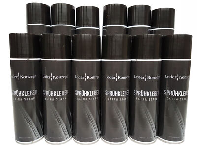12 x 500ml Sprühkleber industriekleber extra Stark für Polster Auto Alleskleber 