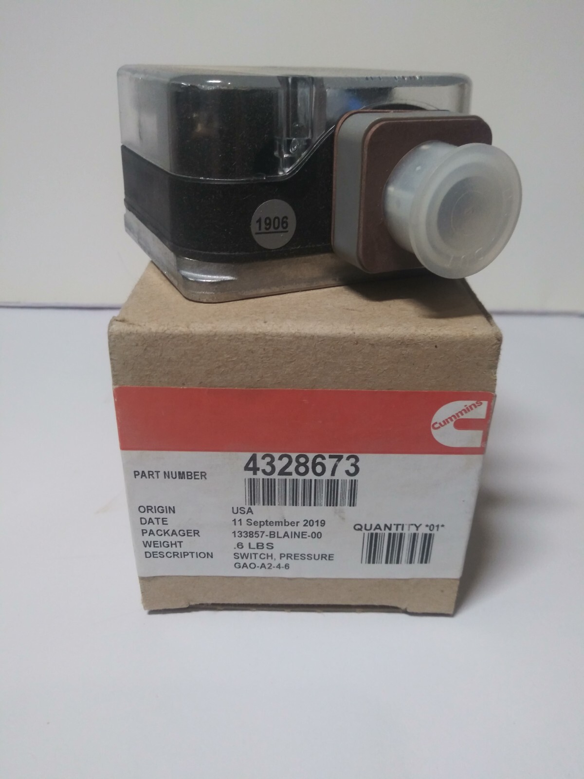 Cummins SWITCH,PRESSURE 4328673 | eBay 