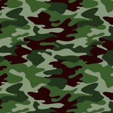 Camouflage Cotton Fabric Print by the Half-Yard