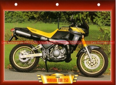 YAMAHA TDR 250 TDR250 1989 (1989-1993) : Fiche Moto #0000114 | eBay