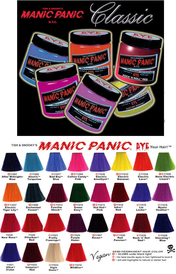 Manic Panic High Voltage Classic Semi Permanent Hair Dye Vegan Colour 118ml  | eBay