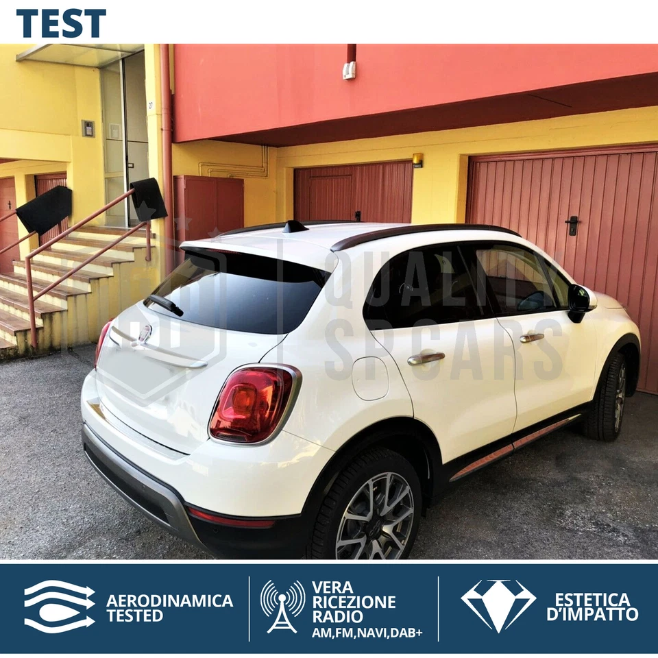 ANTENNA PINNA di SQUALO Nera PER Fiat 500X VERA Ricezione RADIO AM-FM-DAB tuning - Immagine 3 di 4