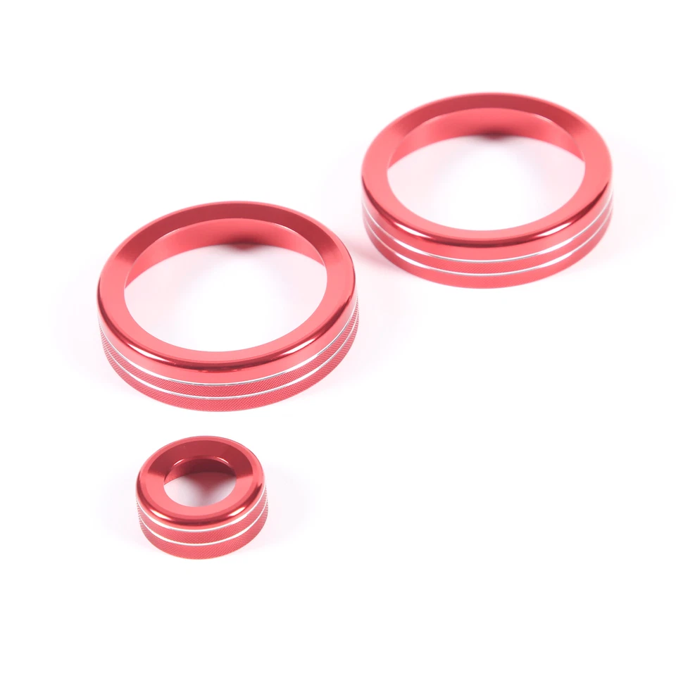 Air Conditioner Volume Knob Trim Ring For Land Rover Range Rover Sport 2023 Red - Image 4 of 4