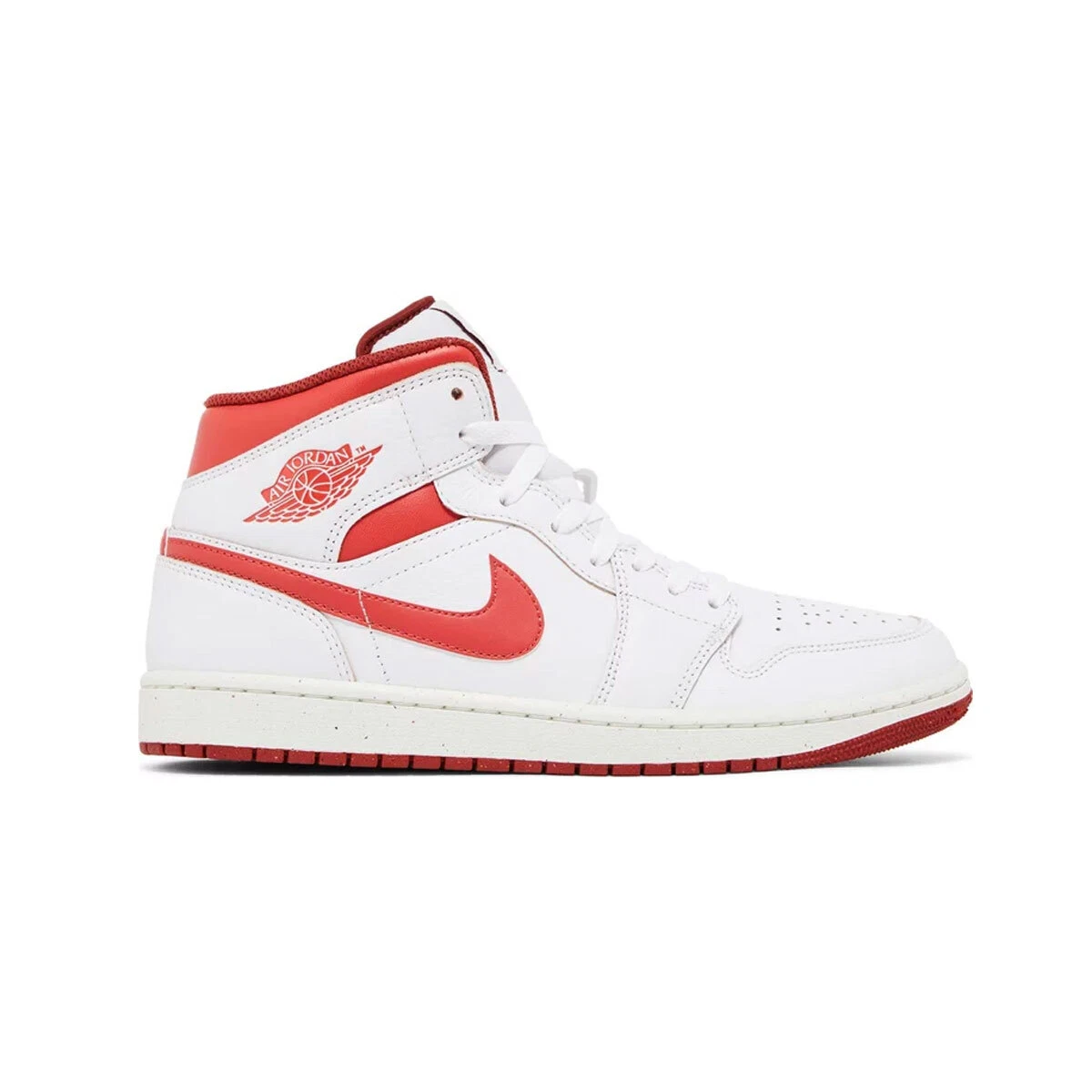 Jordan 1 SE Mid White Dune Red for Sale | Authenticity Guaranteed