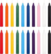 Mega Candles - Unscented 4" Mini Chime Ritual Spell Taper Candle - Set of 20