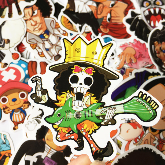  One Piece Anime Cartoon Laptop Stickers Waterproof