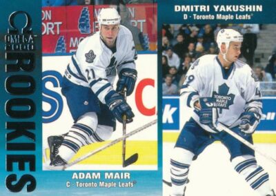 1999-00 Pacific Omega #230 ADAM MAIR / DMITRI YAKUSHIN - Toronto Maple Leafs