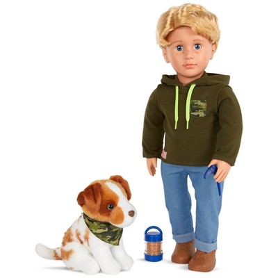 Our Generation Puppe Elliot und Australian Shepherd Hund [46 cm / 18 Zoll] *NEU*