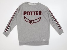 Womens UK Size L Primark Grey Pullover Sweatshirt