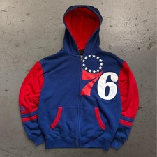 Womens Philadelphia 76ers Zip Up Hoodie SZ M