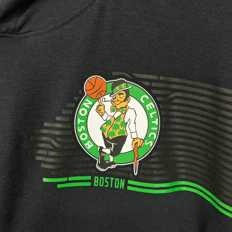 Under Armour Boston Celtics Basketball Hoodie Men's XL Black NBA Short Sleeve - Image 4 of 4