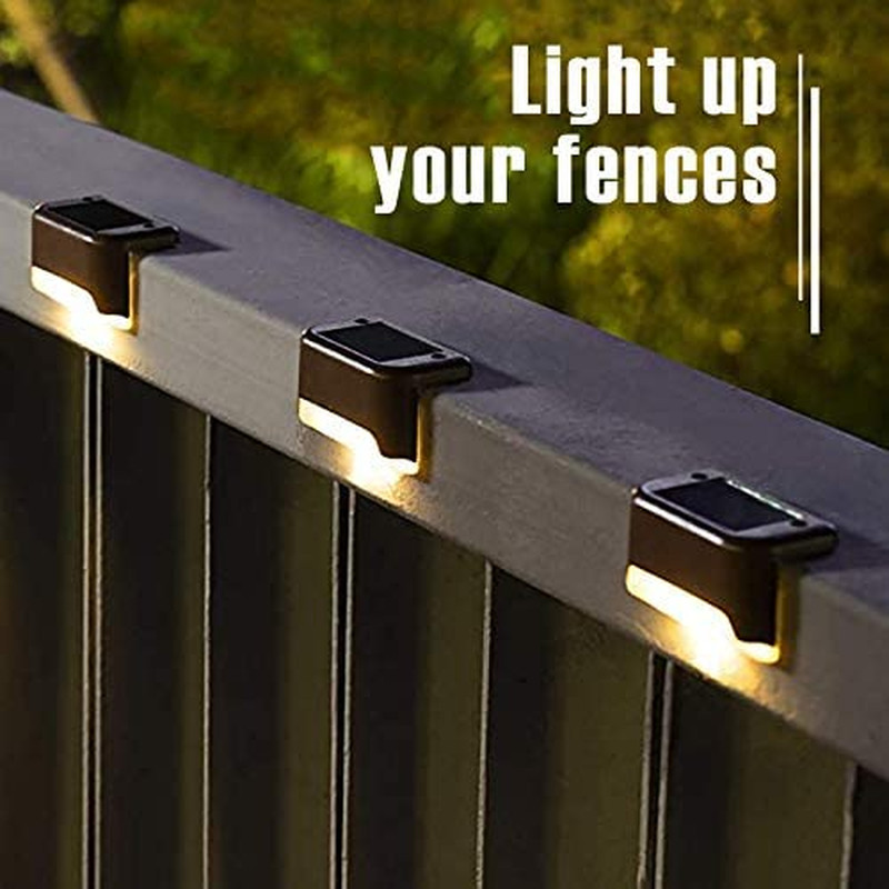 Led Solar Deck Lights, 16 Pack Waterproof for Outdoor Stairs, Step, Fence, Raili