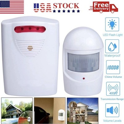 Wireless Driveway Alarm Infrared Motion Sensor Home Garage Alert Security System