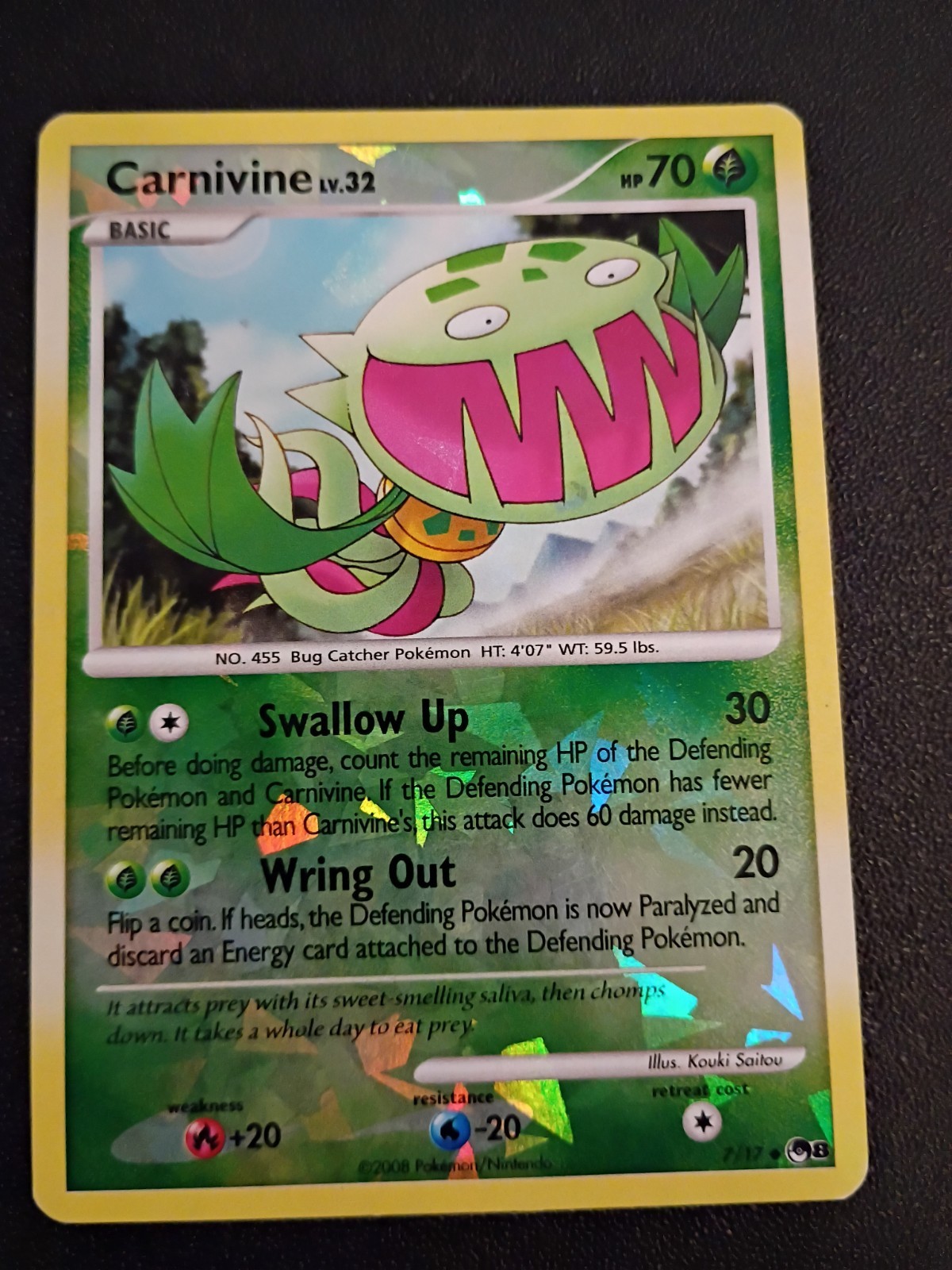 1x Carnivine - 7/17 - Shattered Reverse Holo - Pop 8 Pokemon POP Series