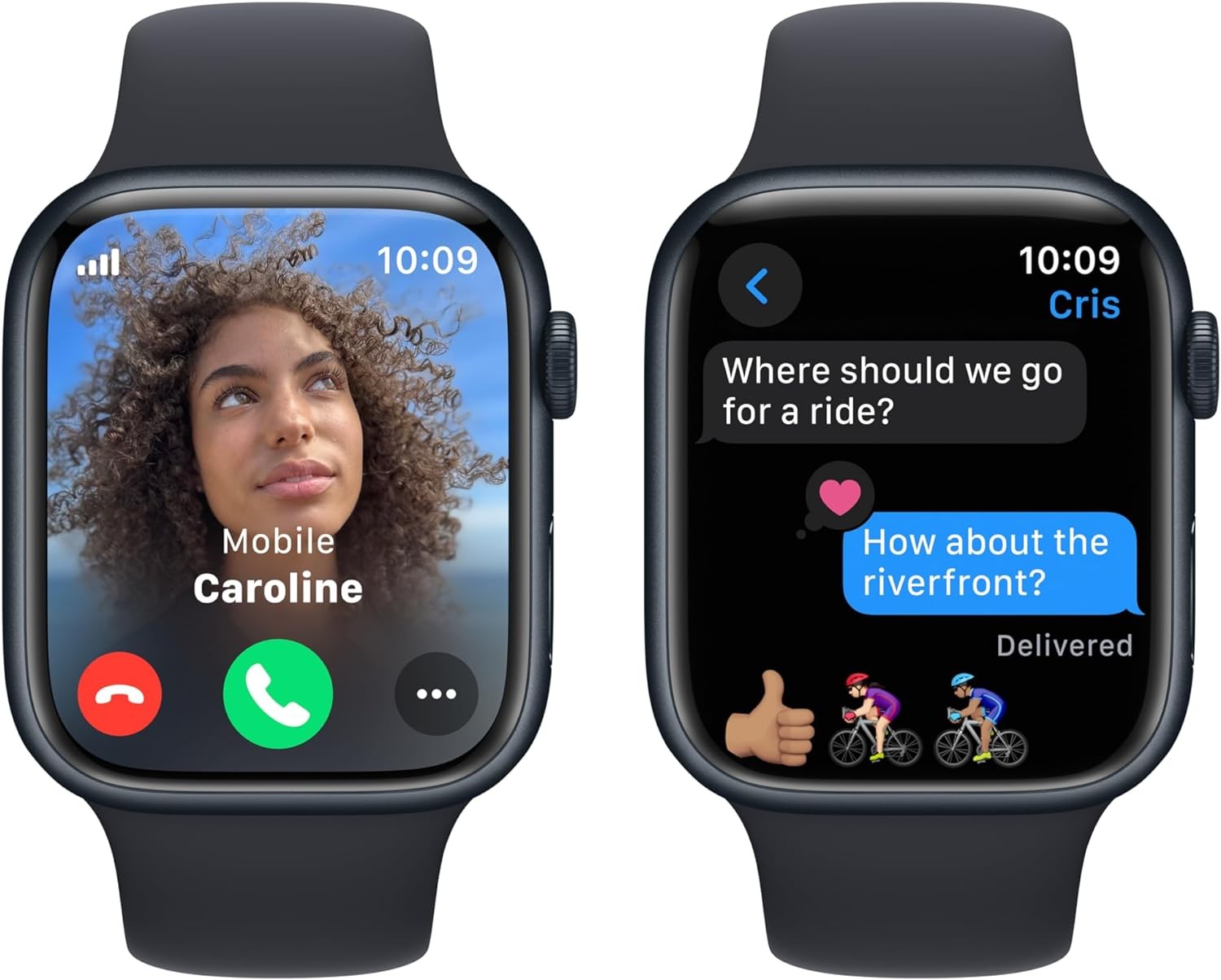 Apple Watch Series 9 (GPS + LTE) 45MM - Midnight Aluminum Case & Black Sport