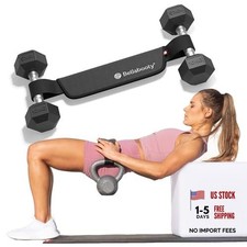 Premium Hip Thrust Belt - Adjustable Exercise Belt for Glutes Squats, Gray