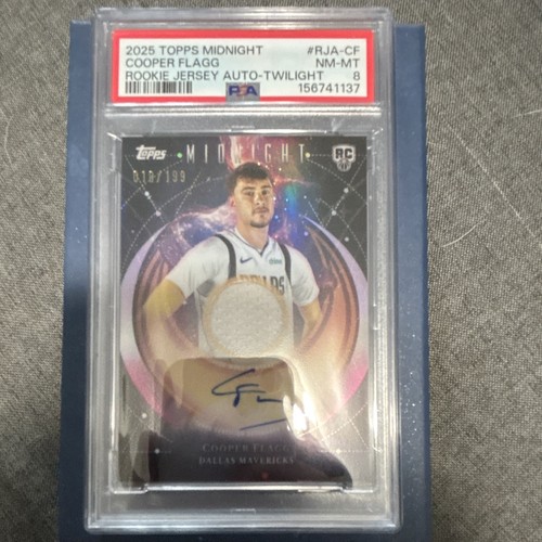Cooper Flagg [Twilight] #RJA-CF 2025 Topps Midnight Rookie Jersey Autograph card