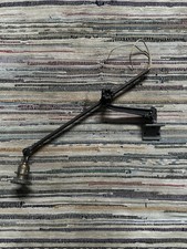 Rare Antique Early OC White Industrial Lamp Small Arm Bar As Found Pat 1893