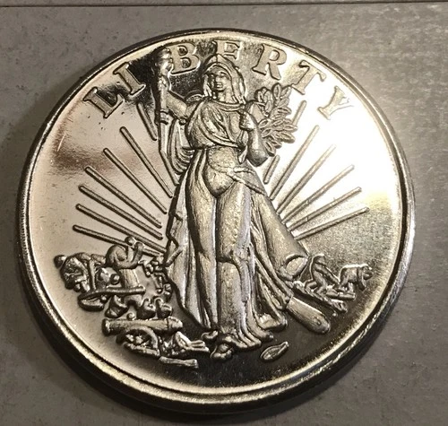 PL 1 Oz 999 Silver Round  LIBERTY   UNC PROOF LIKE #137