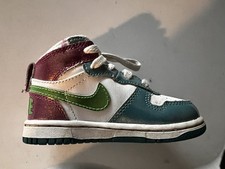 Nike High Top LE Shoes 344627-131 Multi-Color Girls Toddler Size 6C