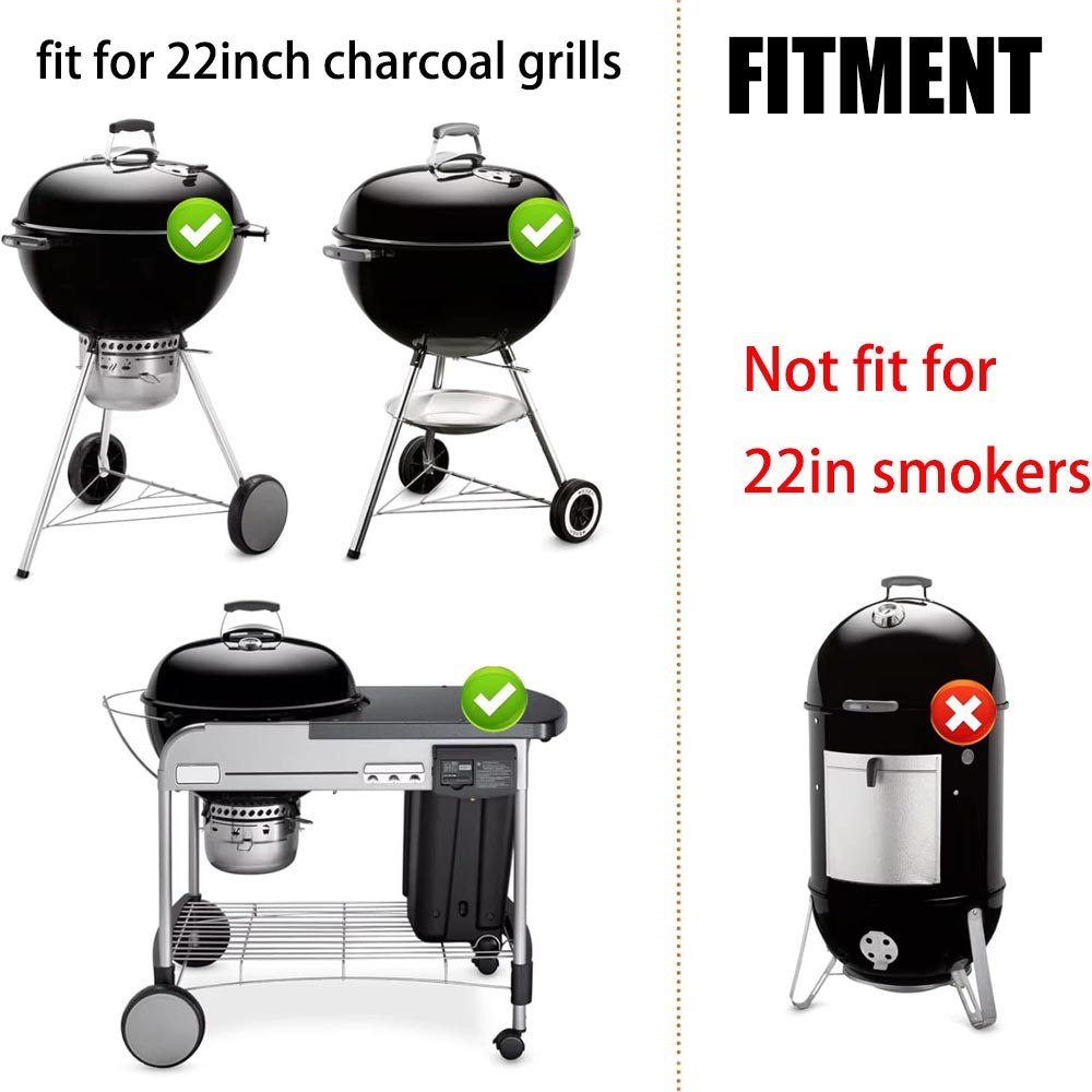 22-1/2-Inch One-Touch Cleaning System Kit for Weber Grill Replacement Parts